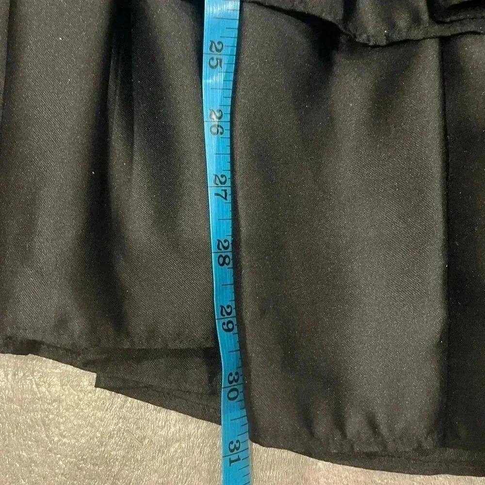 [EU40/US:8]Vintage Dorothy Perkins Strapless Black Velvet  Dress Peplum Tiered - Picture 11 of 12